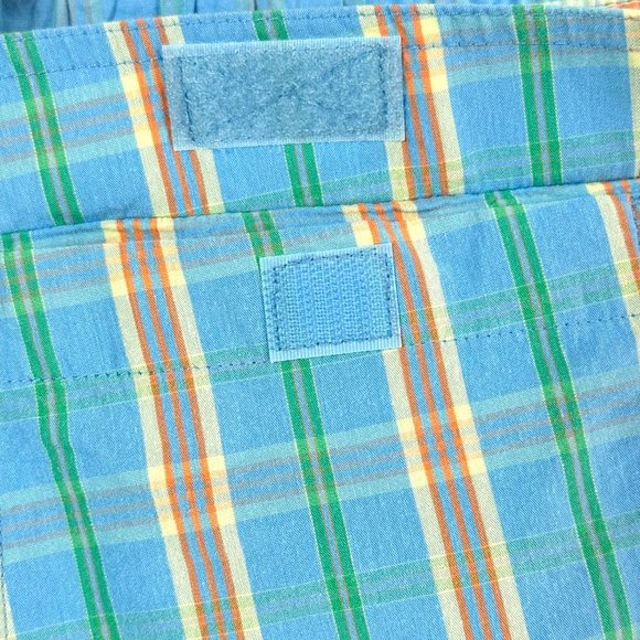 Brooks Brothers Board Shorts Mens M Blue Green Plaid Drawstring - Picture 6 of 11